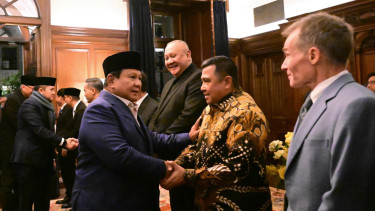 Presiden RI Prabowo Subianto tiba di London, Inggris 