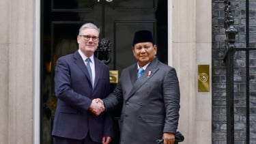 Presiden RI Prabowo Subianto dan PM Inggris, Keir Starmer