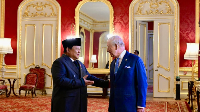 Presiden RI Prabowo Subianto dan Raja Charles III 