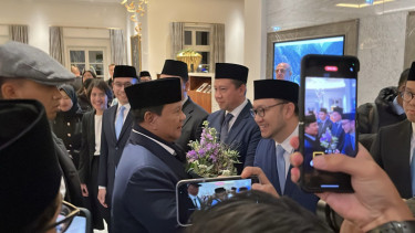 Presiden RI Prabowo Subianto disambut diaspora saat tiba di Swiss