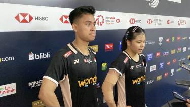 Ganda campuran bulu tangkis Indonesia Jafar Hidayatullah dan Felisha
