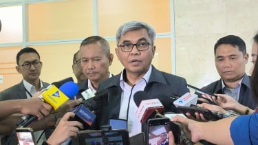 Ketua KPK, Setyo Budiyanto di Kompleks Parlemen, Senayan, Jakarta Pusat