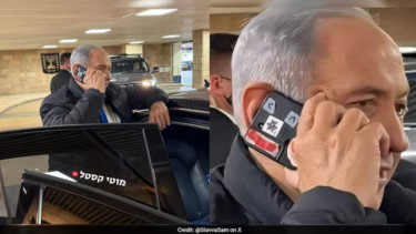 Heboh Ponsel PM Israel Benjamin Netanyahu Ditutupi Selotip Merah Tebal