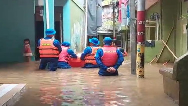 Banjir di Kebon Pala, Jatinegara, Jakarta Timur