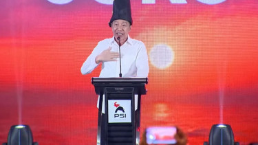 Presiden ke-7 RI Joko Widodo (Jokowi) di Rakernas PSI