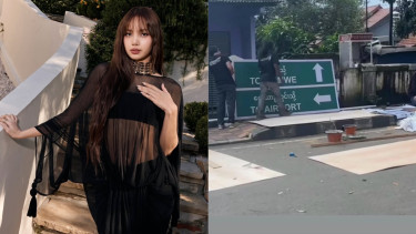 Lisa BLACKPINK dan syuting film Extraction: Tygo di Tangerang.