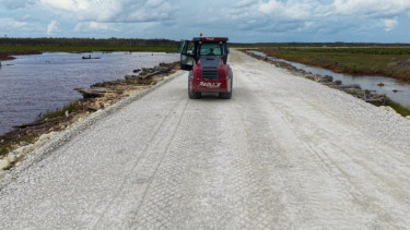 Infrastruktur food estate di Merauke.