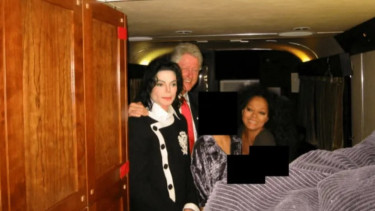 Michael Jackson (kiri), Bill Clinton, Diana Ross