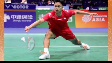 Tunggal putra Indonesia Anthony Sinisuka Ginting