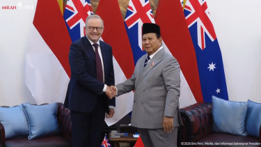 Presiden RI Prabowo Subianto dan PM Australia Anthony Albanese