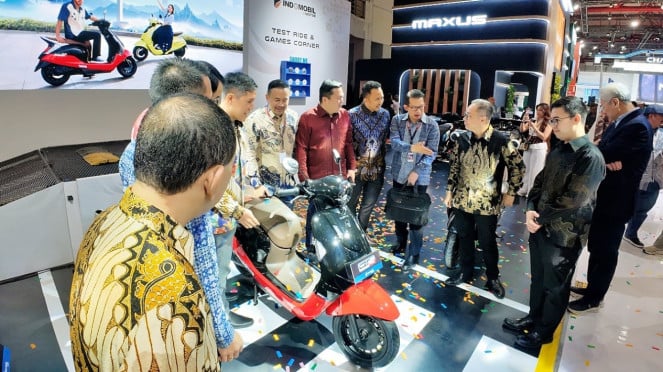 Booth Indomobil e-Motor di IIMS 2026