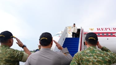 Presiden RI Prabowo Subianto bertolak ke Jawa Timur
