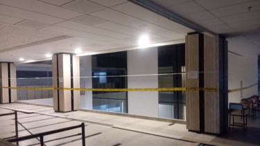 Suasana di lokasi kejadian di Unpam Serang, Banten