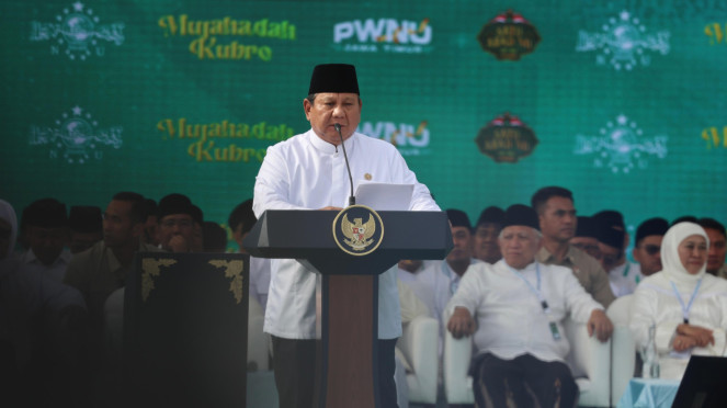 Presiden Prabowo Subianto hadiri Mujahadah Kubro Satu Abad NU