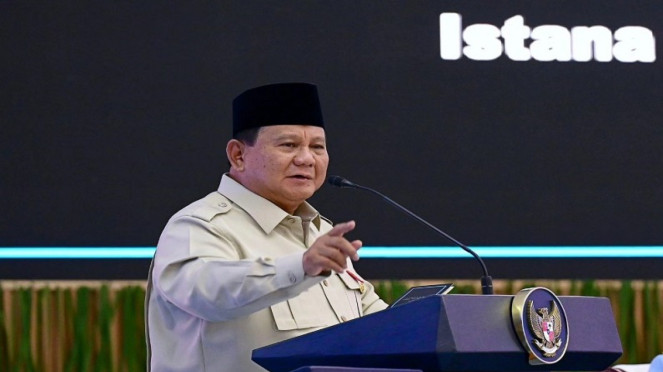 Presiden Prabowo Subianto menyampaikan Taklimat di Rapim TNI-Polri 2026