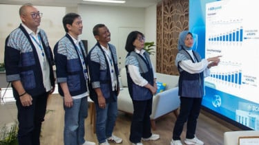 Direktur Utama BCA Syariah, Yuli Melati Suryaningrum (paling kanan).
