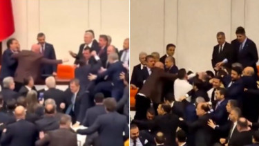 Anggota parlemen Turki adu jotos saat pelantikan menteri oleh Presiden Erdogan