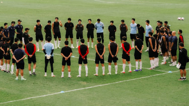 Jeonbuk Reserves latihan di Bali United Training Center