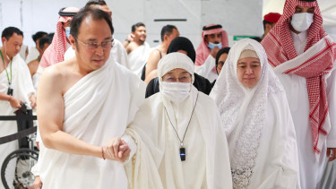 Megawati Soekarnoputri dan keluarga tunaikan ibadah umrah