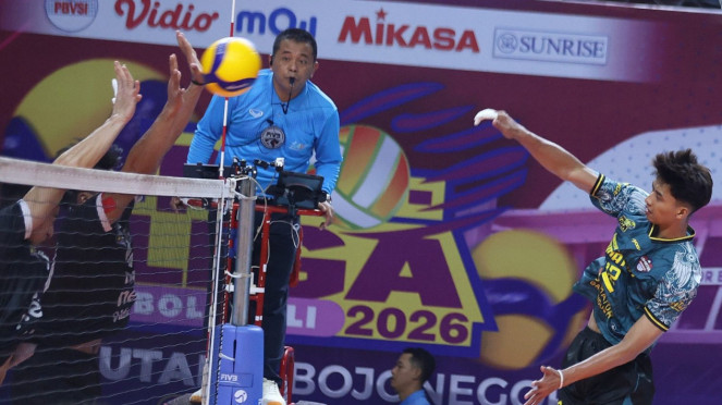 Samator Kalahkan Medan Falcon di Proliga 2026 seri Bojonegoro