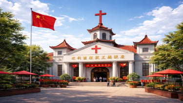 Ilustrasi gereja di Tiongkok (China)