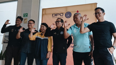 Persikotas FC Dapat Dukungan Bus dari Dealer Mitsubishi Tasikmalaya Jelang Liga 4 Nasional