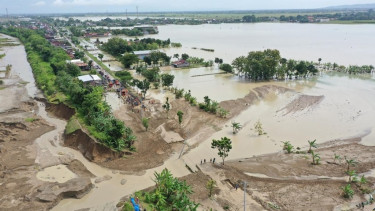 Tanggul sungai Tuntang Grobogan jebol picu banjir dahsyat