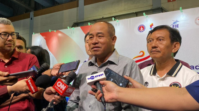Ketua Umum Pengurus Besar Ikatan Anggar Seluruh Indonesia (PB Ikasi) Amir Yanto