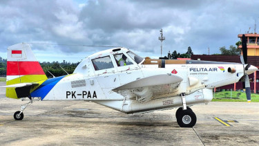 Pesawat Pelita Air Service.