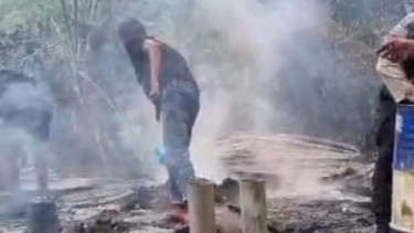 Tim gabungan turun ke TKP Pos PT Kristalin Nabire yang diserang KKB