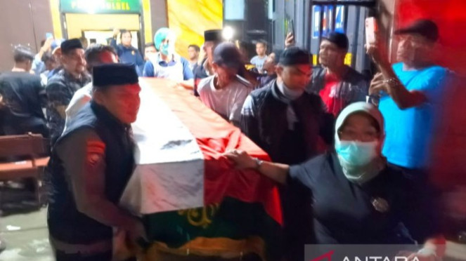 Peti jenazah Bripda DP