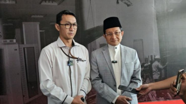 Menteri Agama Nasaruddin Umar dan Juru Bicara KPK, Budi Prasetyo