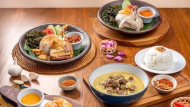Ilustrasi menu makanan nusantara