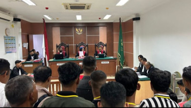 Sidang terdakwa ABK Kapal Sea Dragon pembawa sabu hampir 2 ton