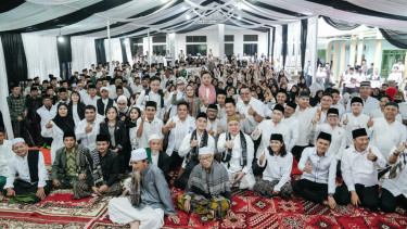 Ketum DPP PSI, Kaesang Pangarep di Ponpes Fathul Ma'ani, Kabupaten Pandeglang, Banten
