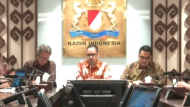 Konferensi pers virtual yang digelar KADIN