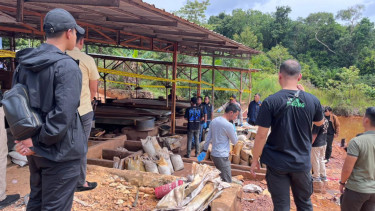 Polri Bongkar Penambangan Ilegal