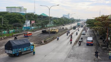 Perbaikan Jalur Pantura Jawa Tengah yang akan dilalui pemudik