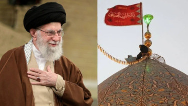 Bendera Merah Berkibar di Masjid Pasca Ayatollah Ali Khamenei Tewas