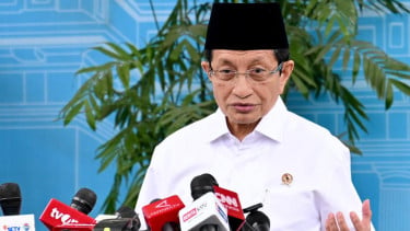 Menteri Agama (Menag) Nasaruddin Umar di Kompleks Istana Kepresidenan