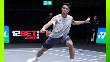 Tunggal putra Indonesia Alwi Farhan
