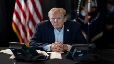 Presiden Amerika Serikat (AS) Donald Trump saat meluncurkan operasi Epic Fury
