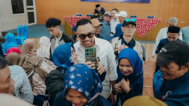 Wakil Ketua Komisi III DPR Ahmad Sahroni temui masyarakat daerah pemilihannya