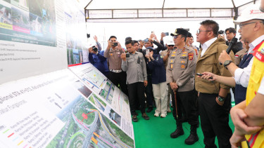 Kapolda dan Forkopimda Sumatera Selatan mengecek jalur mudik