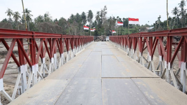Ilustrasi perbaikan jembatan fungsional di daerah terdampak bencana Sumatera dan Aceh