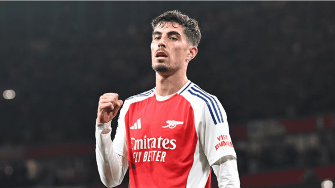 Kai Havertz, 1. PSG 1-1 Arsenal (13 September 2016), 2. Arsenal 2-2 PSG (23 November 2016), 3. Arsenal 2-0 PSG (1 Oktober 2024), 4. Arsenal 0-1 PSG (29 April 2025), 5. PSG 2-1 Arsenal (7 Mei 2025)