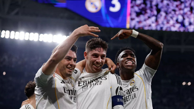 Federico Valverde cetak hattrick ke gawang Manchester City