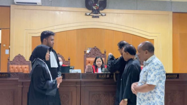 Salah satu kuasa hukum terdakwa korupsi pengadaan mukena dan sarung tahun 2024 di Kabupaten Lombok Barat