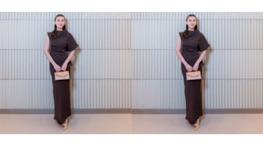 Inspirasi outfit lebaran dari Aaliyah Massaid