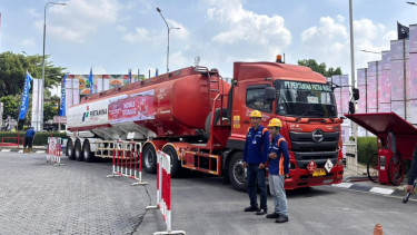 Tangki BBM di SPBU Pertamina Rest Area KM 57A Cikampek